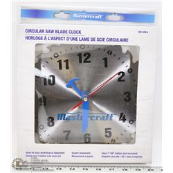MASTERCRAFT CIRCULAR SAW BLADE CLOCK