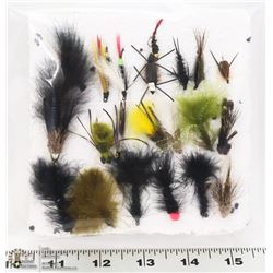 20 ASSORTED FLY FISHING LURES