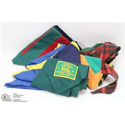BAG OF SCOUTS CANADA COLLECTOR TIES, NECKERCHIEFS,