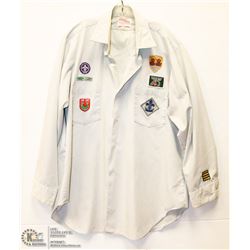 VINTAGE SCOUTS CANADA UNIFORM SHIRT WITH BADGES