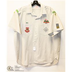 VINTAGE SCOUTS CANADA UNIFORM SHIRT WITH BADGES