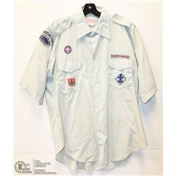 VINTAGE SCOUTS CANADA UNIFORM SHIRT WITH BADGES