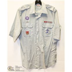 VINTAGE SCOUTS CANADA UNIFORM SHIRT WITH BADGES