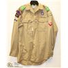 VINTAGE SCOUTS CANADA UNIFORM SHIRT WITH BADGES