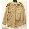 Image 1 : VINTAGE SCOUTS CANADA UNIFORM SHIRT WITH BADGES