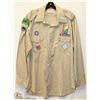Image 1 : VINTAGE SCOUTS CANADA UNIFORM SHIRT WITH BADGES