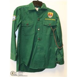 VINTAGE SCOUTS CANADA UNIFORM SHIRT WITH BADGES