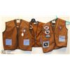 Image 1 : 3 VINTAGE SCOUTS CANADA VESTS WITH BADGES