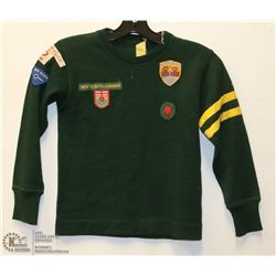 VINTAGE KIDS SCOUTS SHIRT WITH BADGES