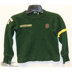 VINTAGE KIDS SCOUTS SHIRT WITH BADGES