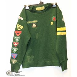 VINTAGE KIDS SCOUTS SHIRT WITH BADGES