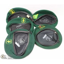 BAG OF 5 ASSORTED SCOUTS CANADA COLLECTIBLE HATS