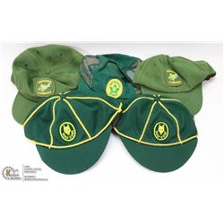 BAG OF 5 ASSORTED SCOUTS CANADA COLLECTIBLE HATS