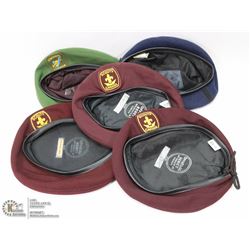 BAG OF 5 ASSORTED SCOUTS CANADA COLLECTIBLE HATS