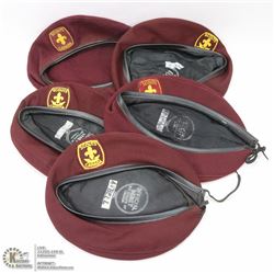 BAG OF 5 ASSORTED SCOUTS CANADA COLLECTIBLE HATS