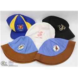 BAG OF 5 ASSORTED SCOUTS CANADA COLLECTIBLE HATS