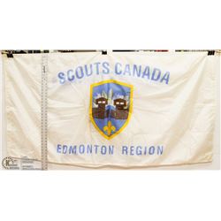 TWO SCOUTS CANADA EDMONTON REGION FLAGS