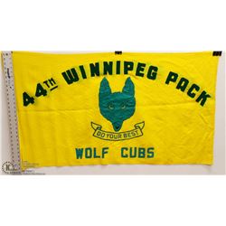 44TH WINNIPEG SCOUTS CANADA CLOTH FLAG