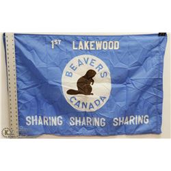 1st LAKEWOOD BEAVERS SCOUTS CANADA FLAG