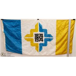 1874-1974 MANITOBA CENTENNIAL FLAG