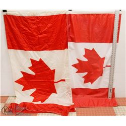 LOT OF TWO CANADIAN FLAGS