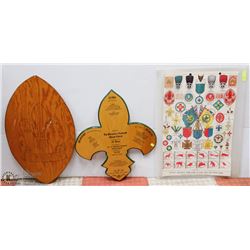 LOT OF THREE SCOUTS CANADA WALL HANGINGS