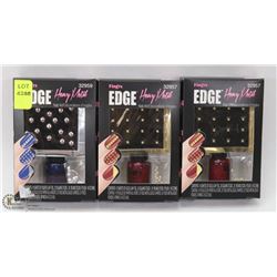 THREE PACKS OF NAIL ART SETS
