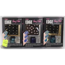THREE PACKS OF NAIL ART SETS