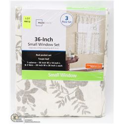 MAINSTAYS 3PC 36" SMALL WINDOW SET
