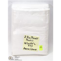 2 ROD POCKET PANELS 40 X 54"