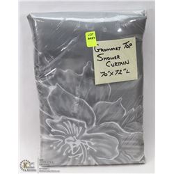 GROMMET TOP SHOWER CURTAIN 70" X 72"