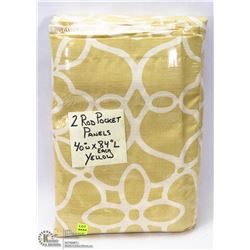 2 ROD POCKET PANELS 40" X 84"