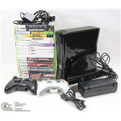 250GB XBOX 360 SLIM WITH CONNECT, 2 CONTROLLERS,