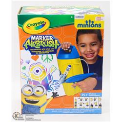 CRAYOLA MINIONS MARKER AIRBRUSH SET