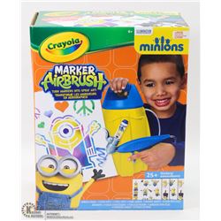 CRAYOLA MINIONS MARKER AIRBRUSH SET