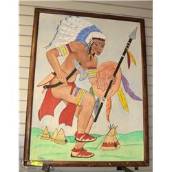 ORIGINAL ART PIECE OF NATIVE MAN