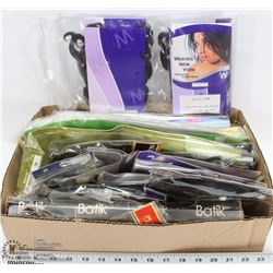 BOX OF SYNTHETIC HAIR FOR WEAVES & EXTENSIONS,