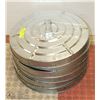 Image 1 : 6 METAL GARBAGE CAN LIDS    ( HOME )