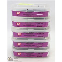 5 TUBS OF TRIM SCREWS 1-5/8" X 6