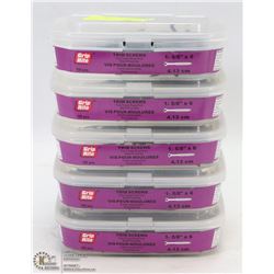5 TUBS OF TRIM SCREWS 1-5/8" X 6