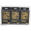 Image 1 : LOT OF 3 HI-FIDELITY EARBUD HEADPHONES