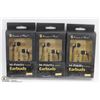 Image 1 : LOT OF 3 HI-FIDELITY EARBUD HEADPHONES