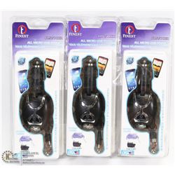 BUNDLE OF 3 PHONE MICRO USB RETRACTABLE CAR