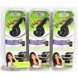 GROUP OF 3 ANDROID PHONE MICRO USB CAR CHARGERS
