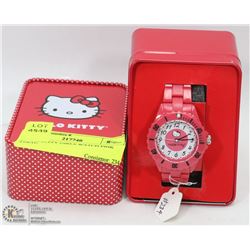 HELLO KITTY GIRLS WATCH PINK STRAP.