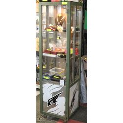 METAL/FIBERGLASS DISPLAY SHOWCASE WITH LIGHTS
