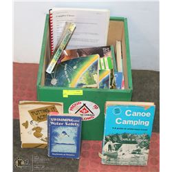 WOOD SCOUTS CANADA BOX FULL OF CRAFTING BOOKS,