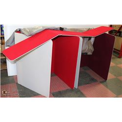 LOT OF 2 TRADESHOW BOARDS IN CARRY BAGS.