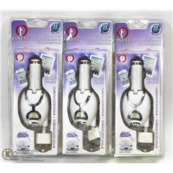 BUNDLE OF 3 PHONE CAR CHARGERS FOR APPLE PRODUCTS