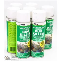 LOT OF 7 CANS OF LATER'S HOUSEPLANT BUG KILLER